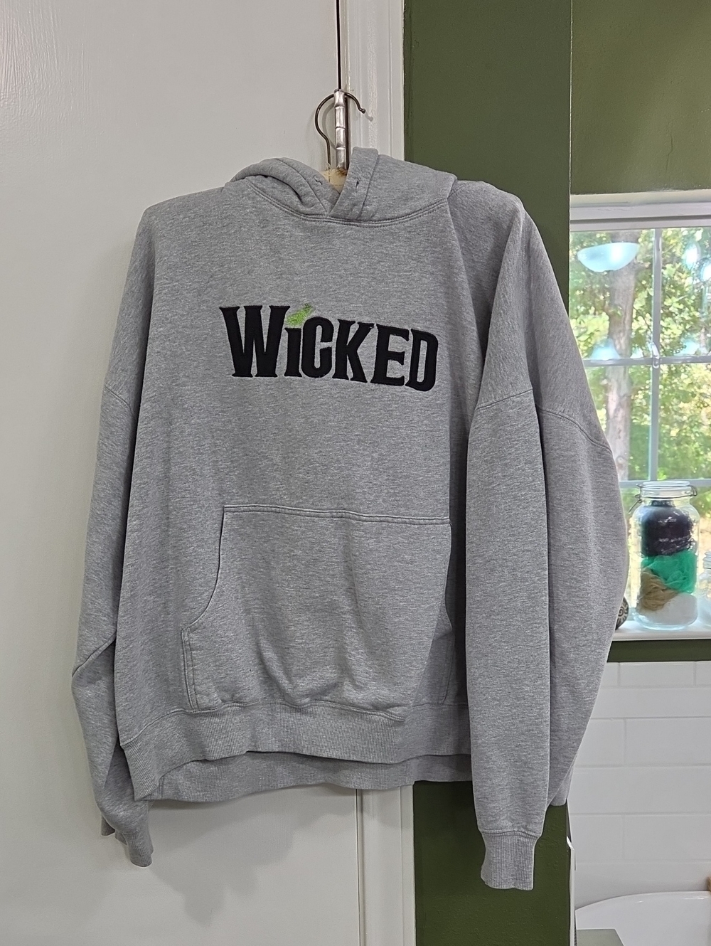 Wicked Logo Gray Hooded Sweatshirt